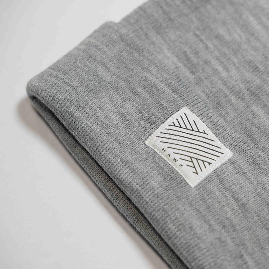 Intertwined - Blizzard Grey Beanie