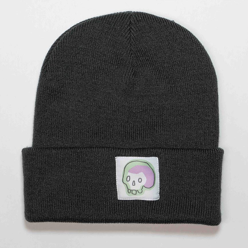 SKULL - Grey Beanie