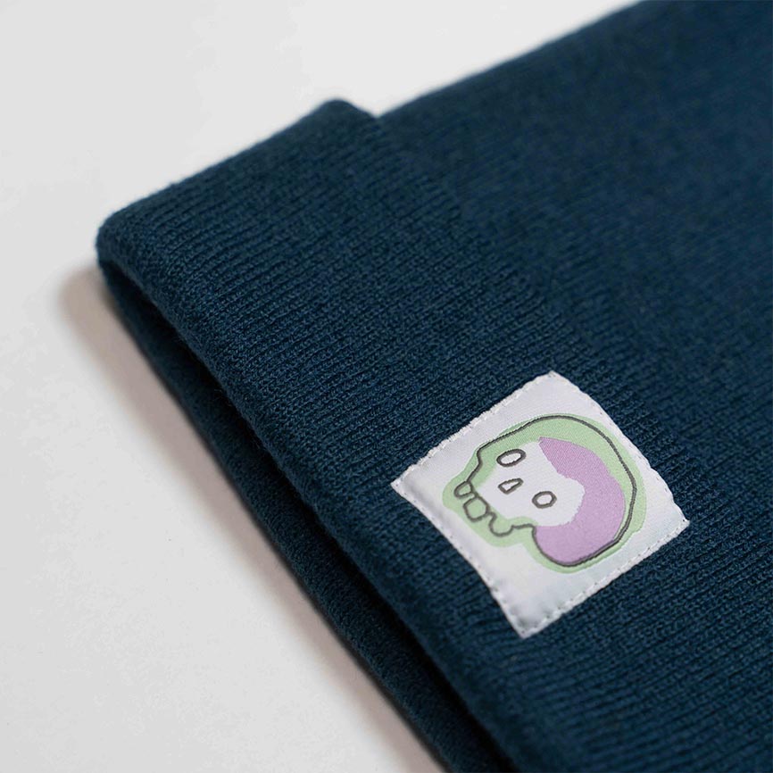 SKULL - Midnight Blue Beanie