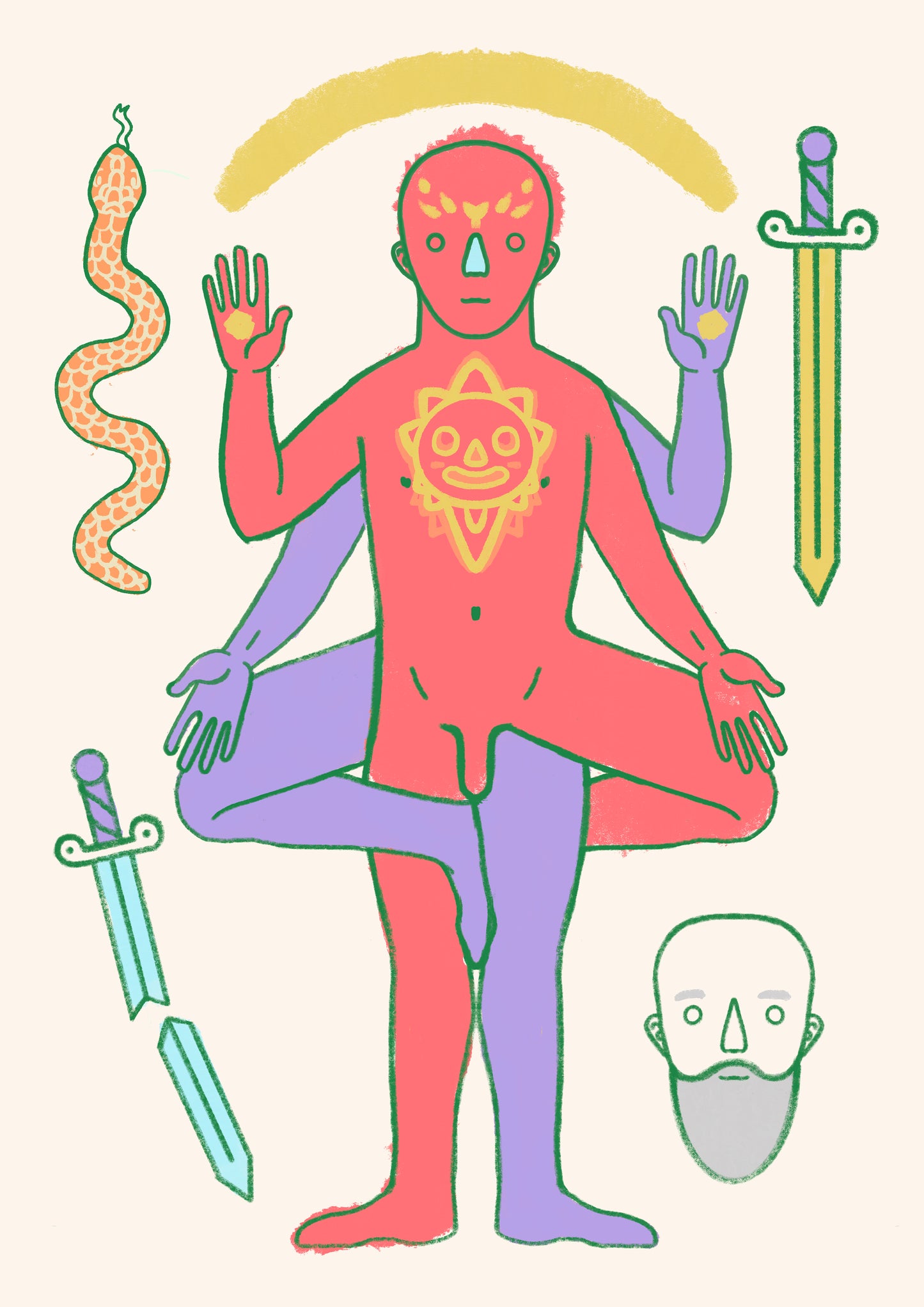 The Sun Man Giclee Print