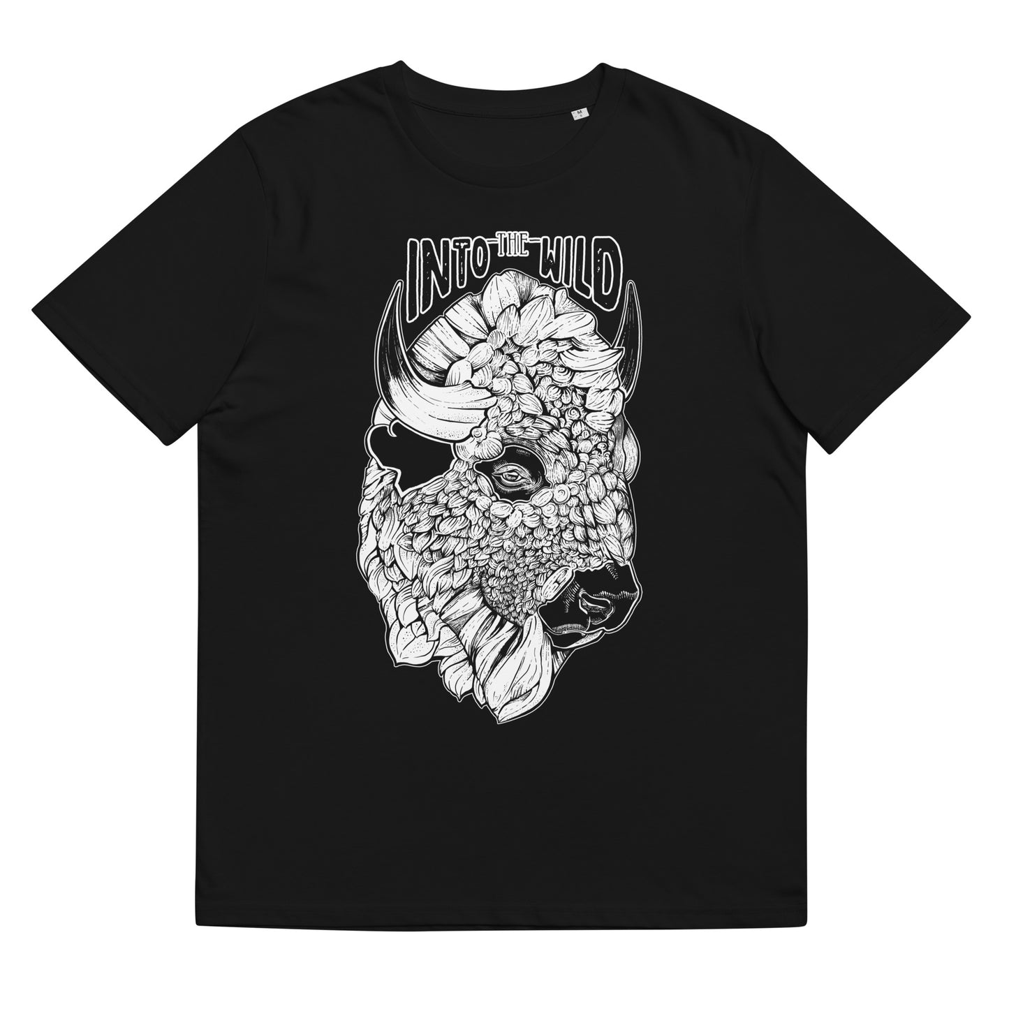 Bison Reverse Print organic t-shirt