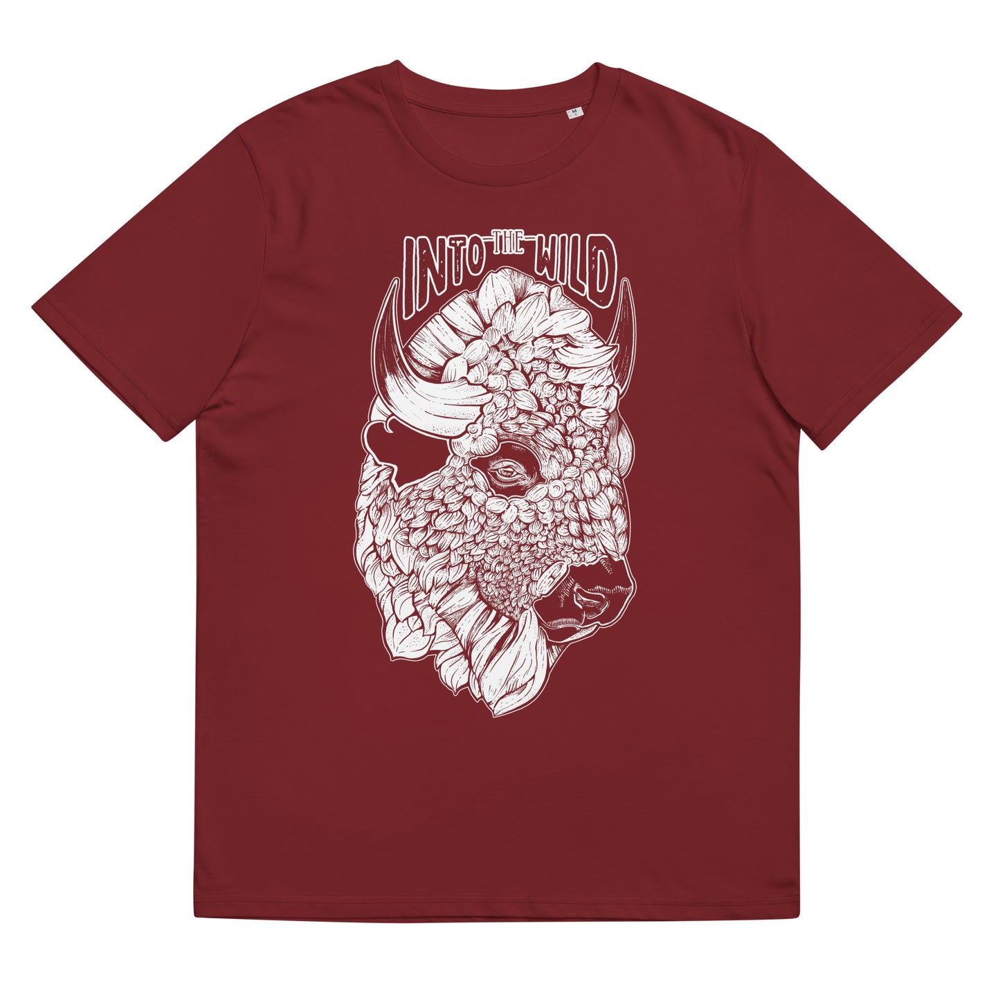 Bison Reverse Print organic t-shirt