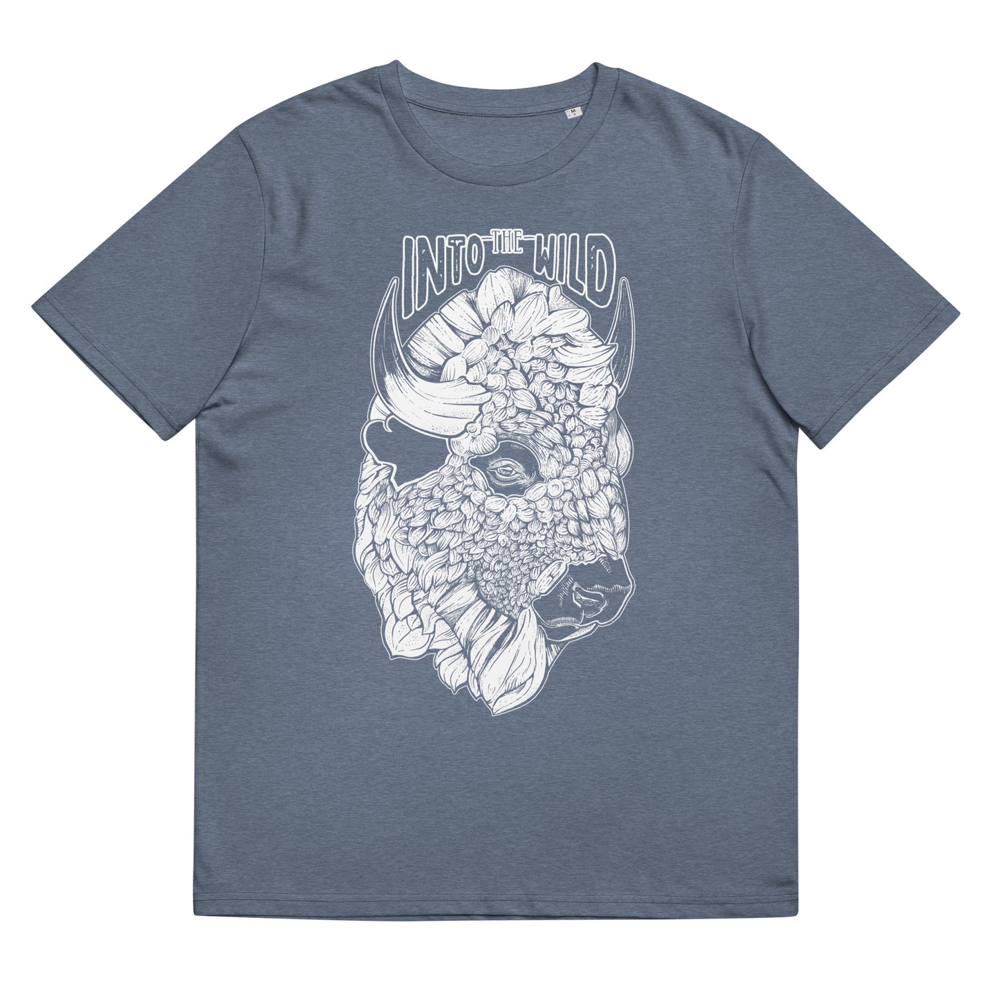 Bison Reverse Print organic t-shirt