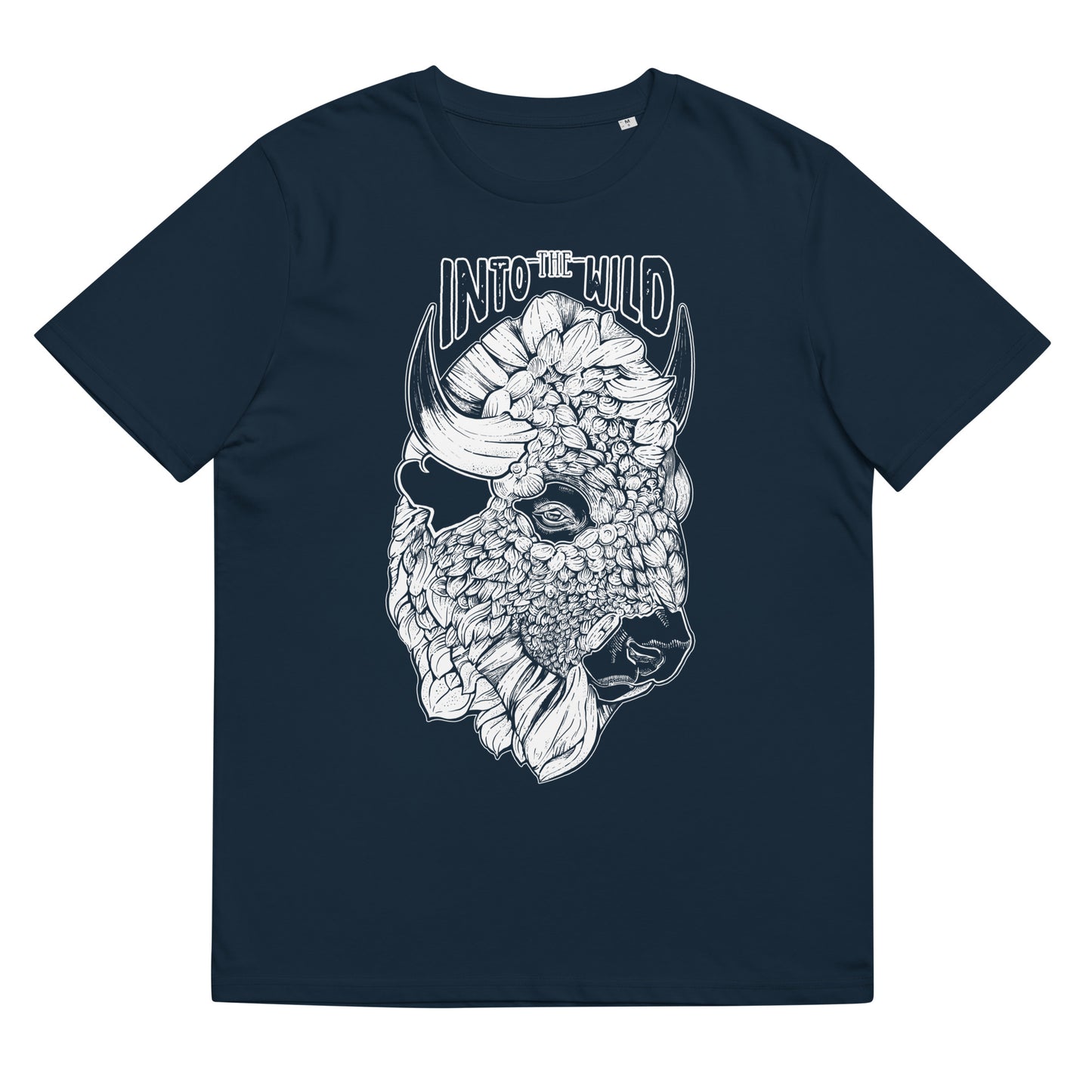 Bison Reverse Print organic t-shirt
