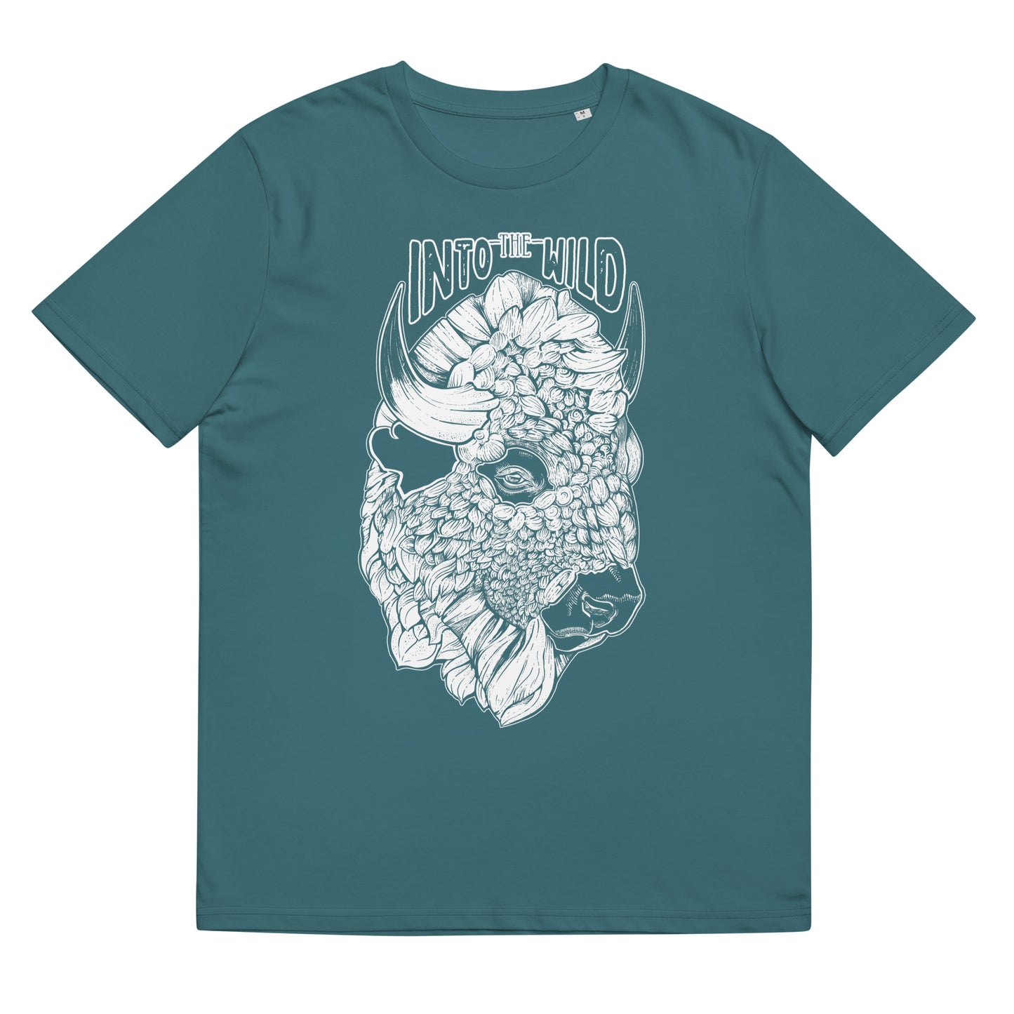 Bison Reverse Print organic t-shirt
