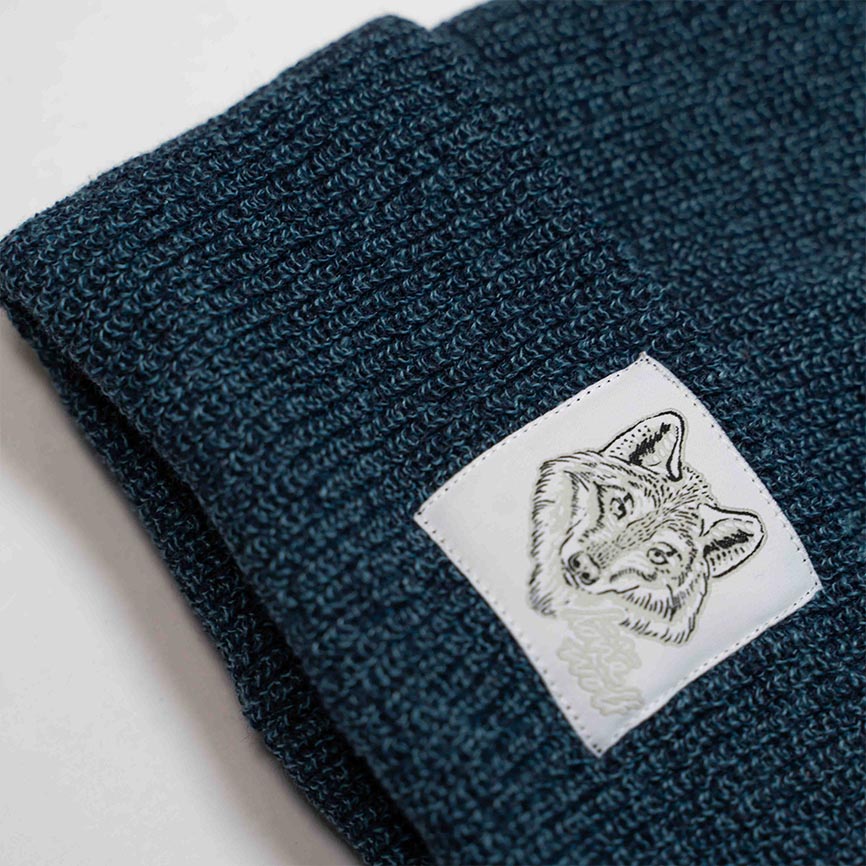 Lone Wolf - Speckled Petrol Beanie
