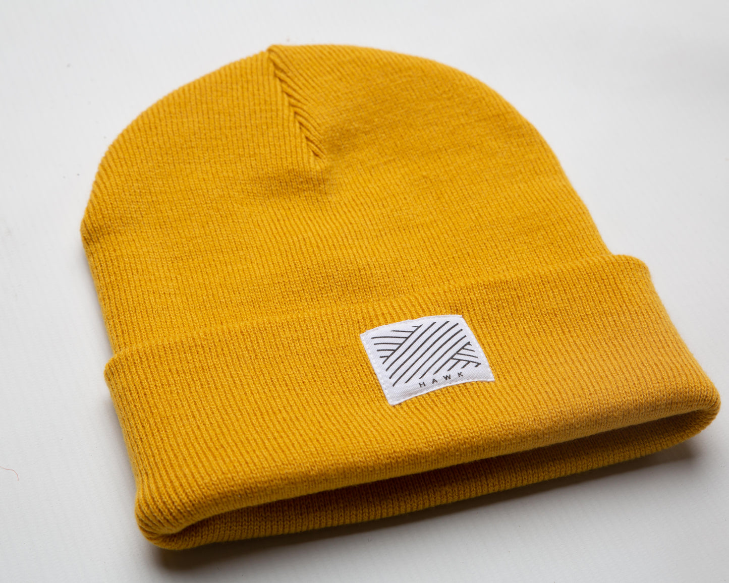 Intertwined Mustard Beanie