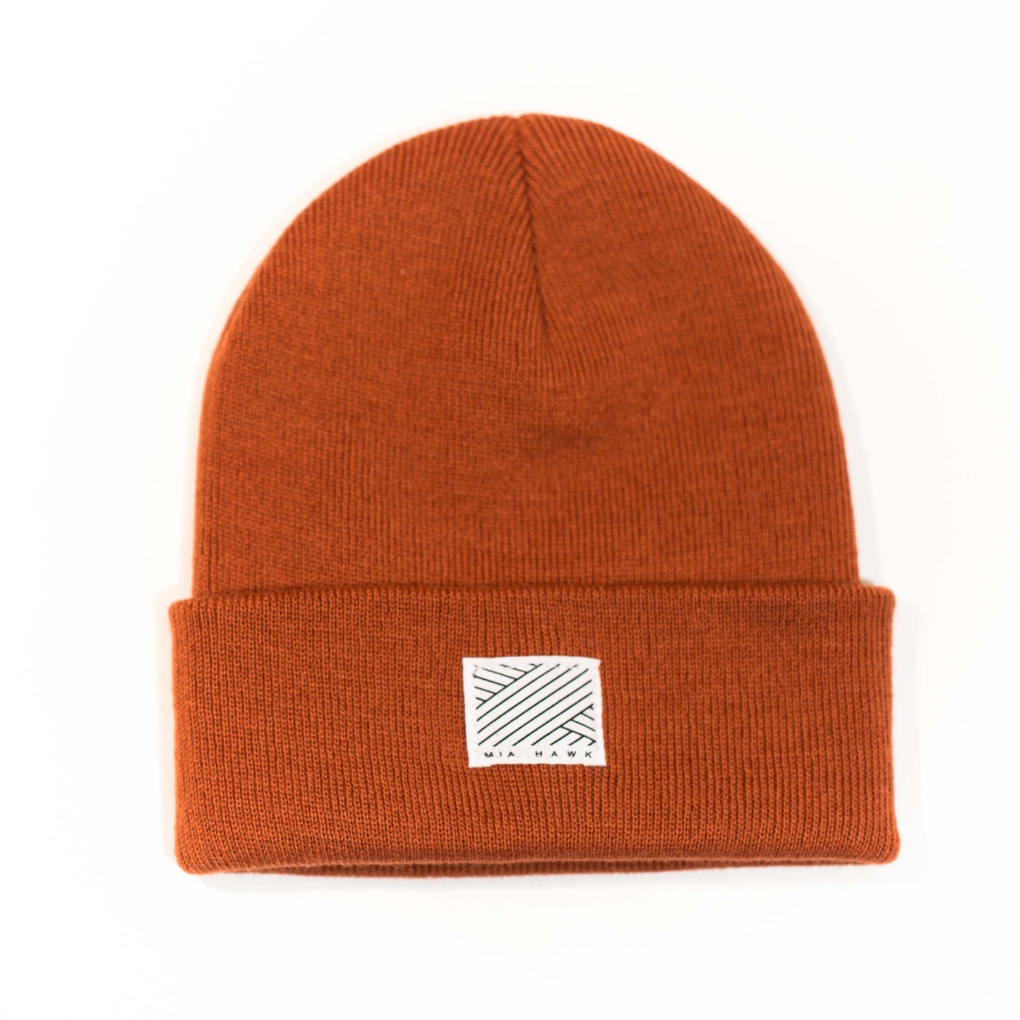 Intertwined Rust Red Beanie