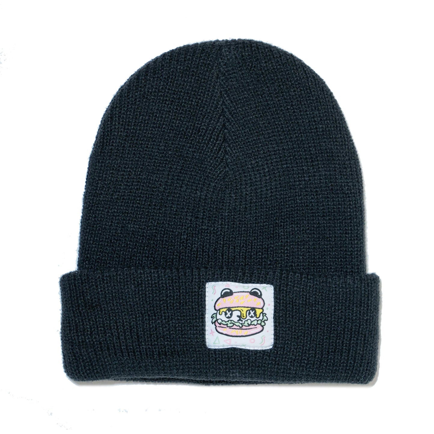PANDA POUNDER - Chunky Black Beanie