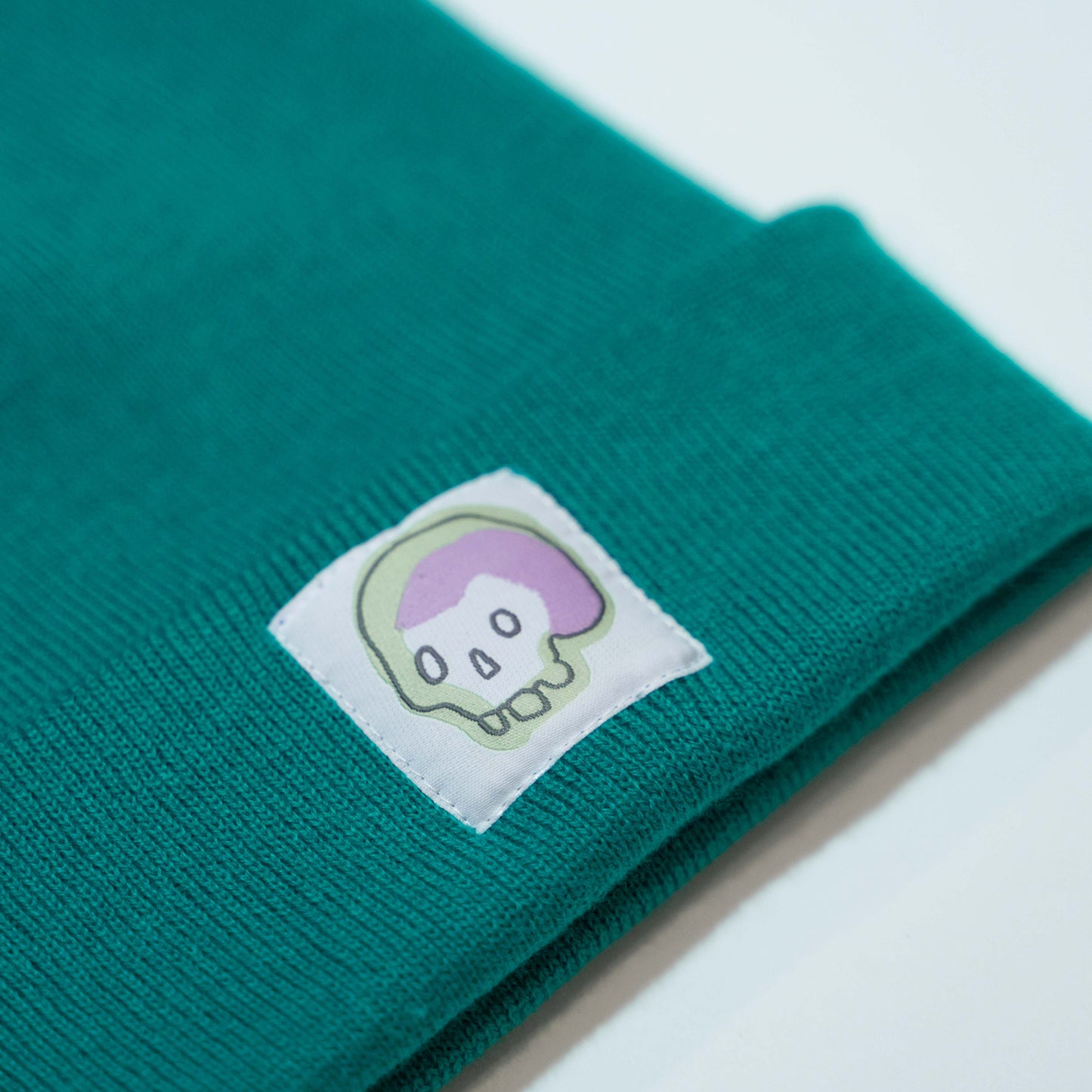 SKULL - Emerald Beanie
