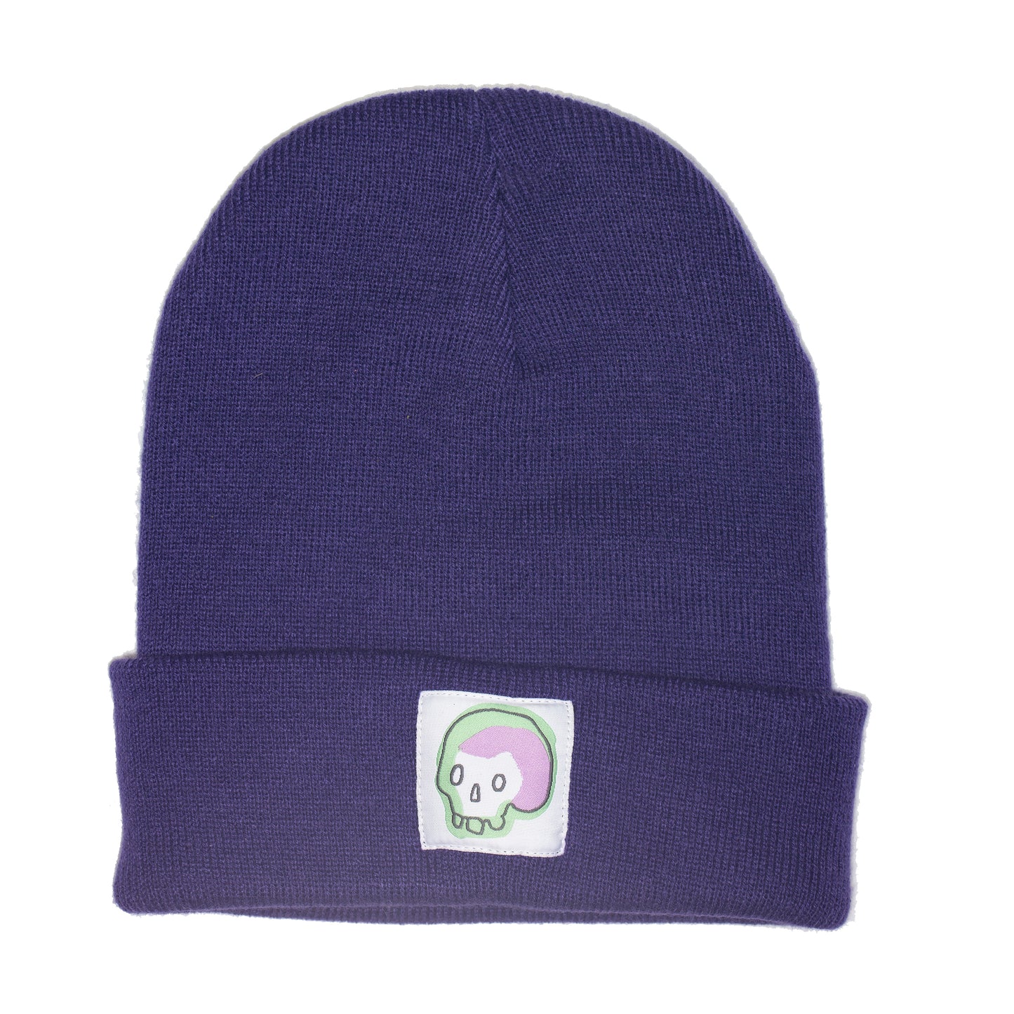 SKULL - Purple Beanie