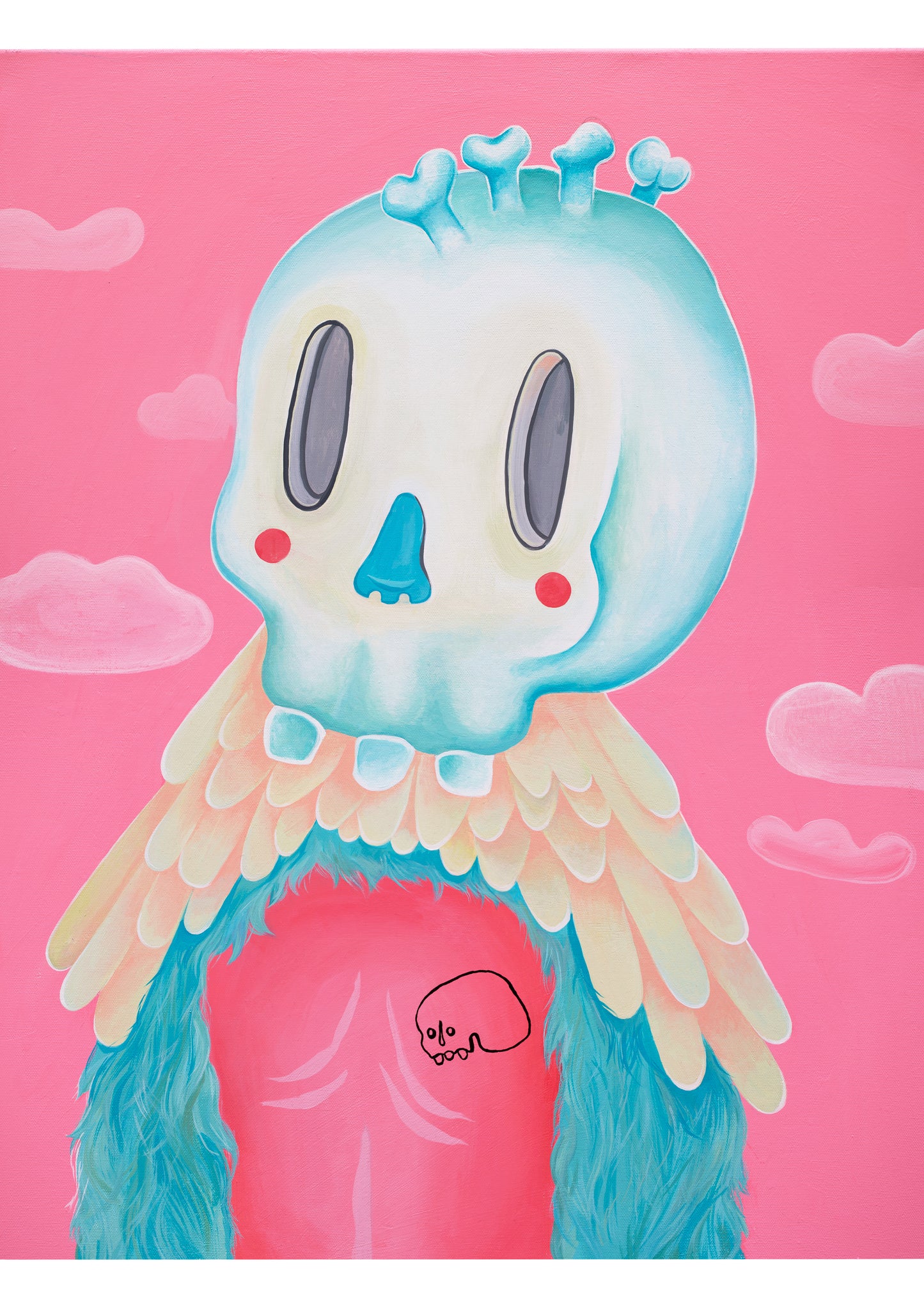 Bone punk kid Archival Quality Giclee print