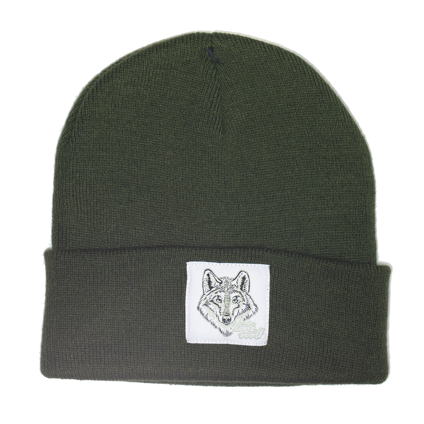 Lone Wolf - Moss Green Beanie