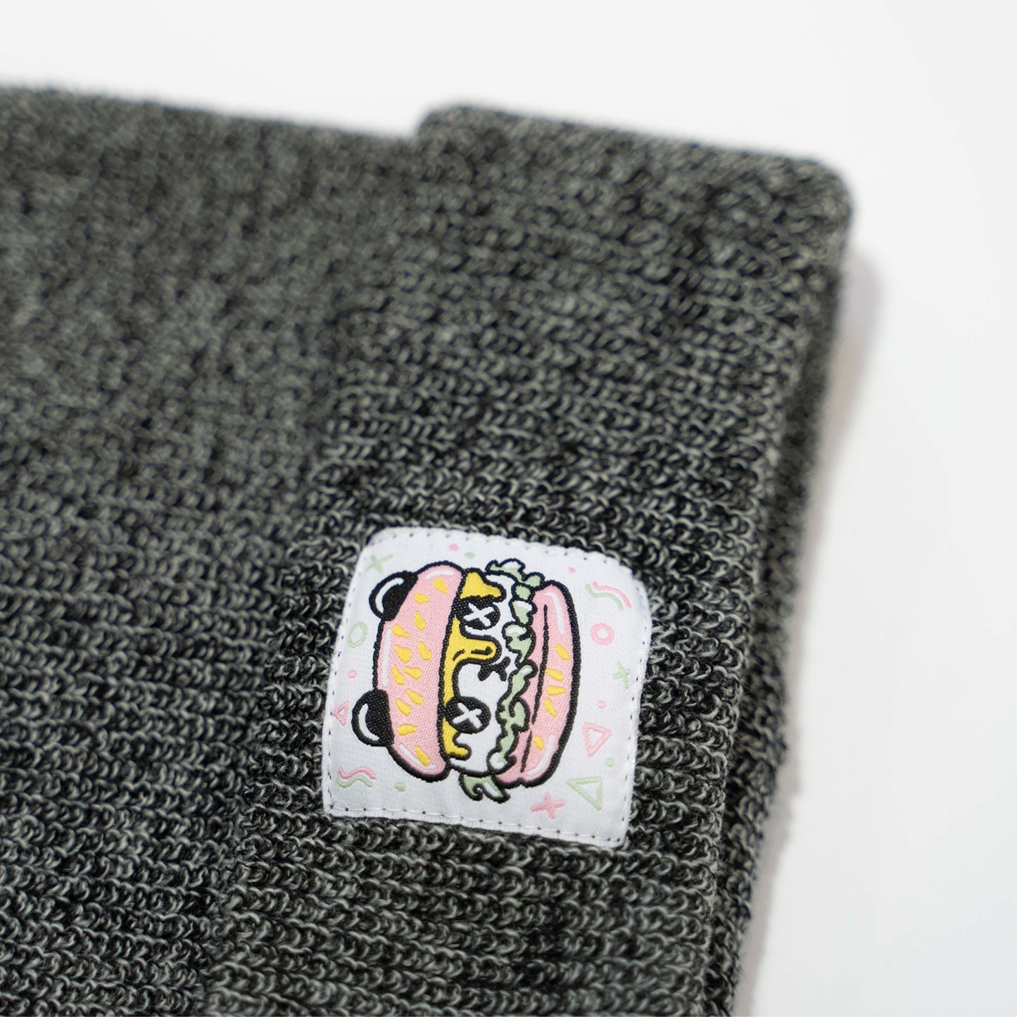 PANDA POUNDER - Grey Speckled Beanie