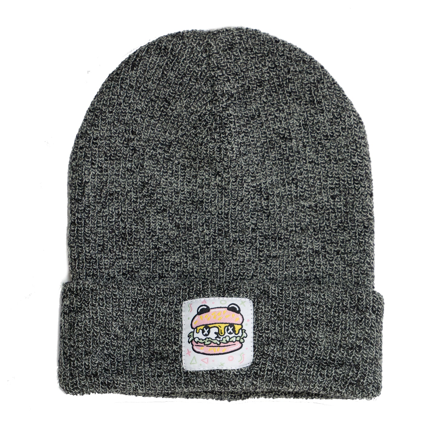 PANDA POUNDER - Grey Speckled Beanie
