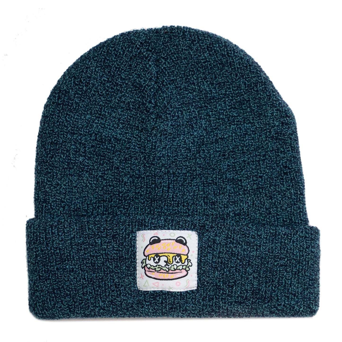 PANDA POUNDER - Speckly Petrol Beanie
