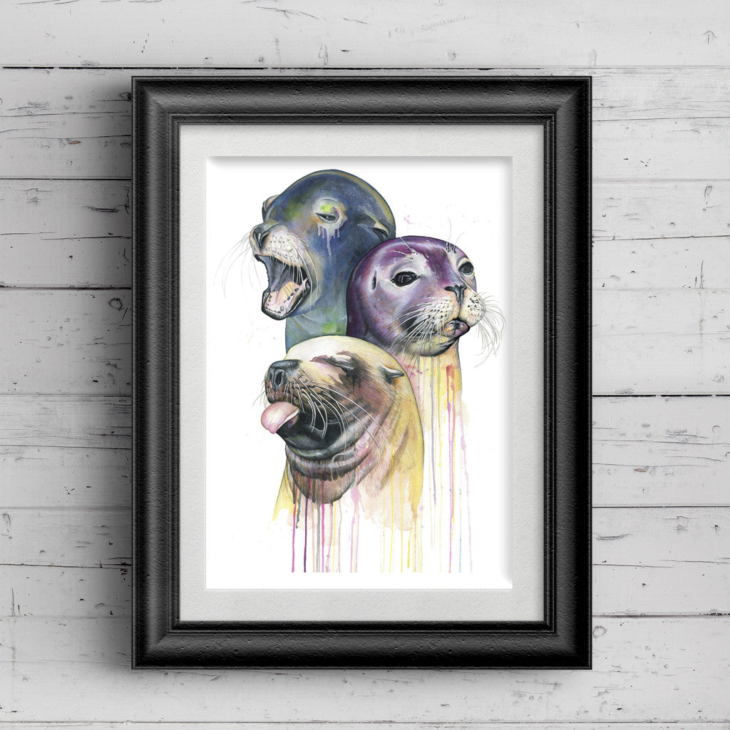 SEALS Limited Edition Giclee Print