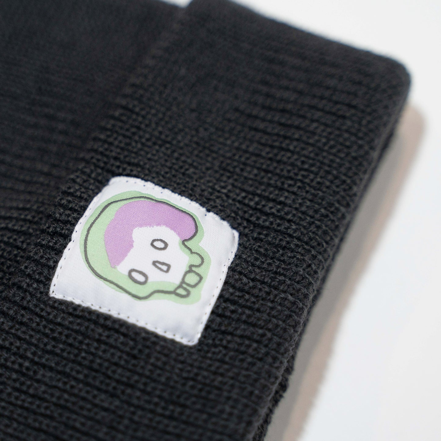 SKULL - Chunky Grey Beanie