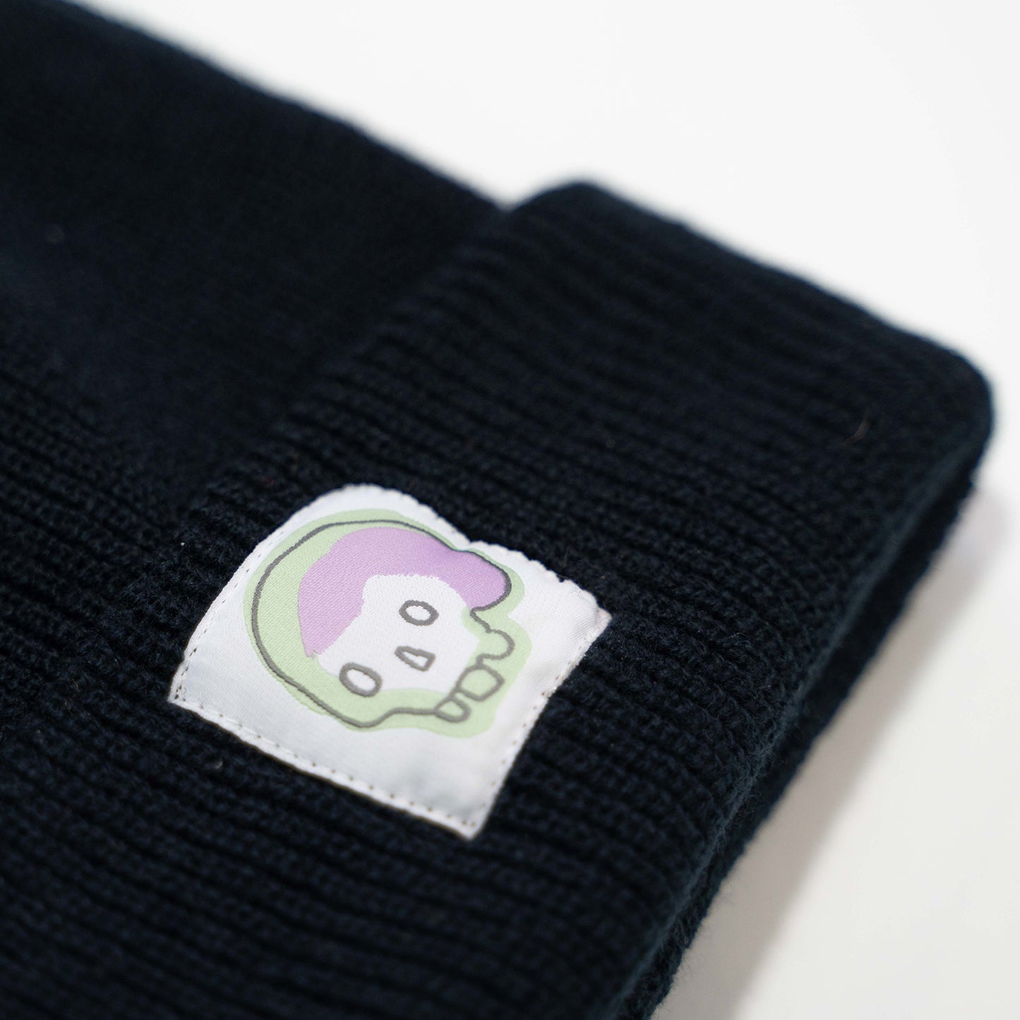 SKULL - Chunky Black Beanie