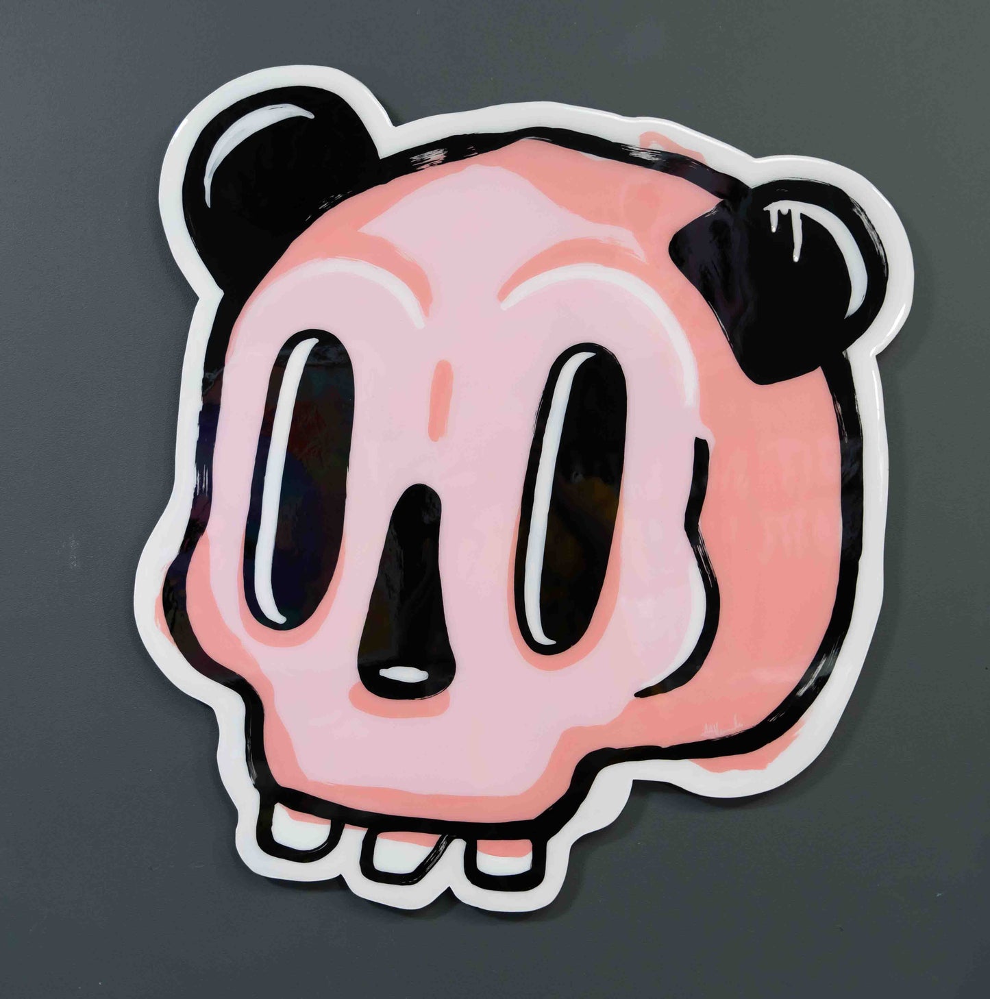 Pink Panda Skull Cut Out