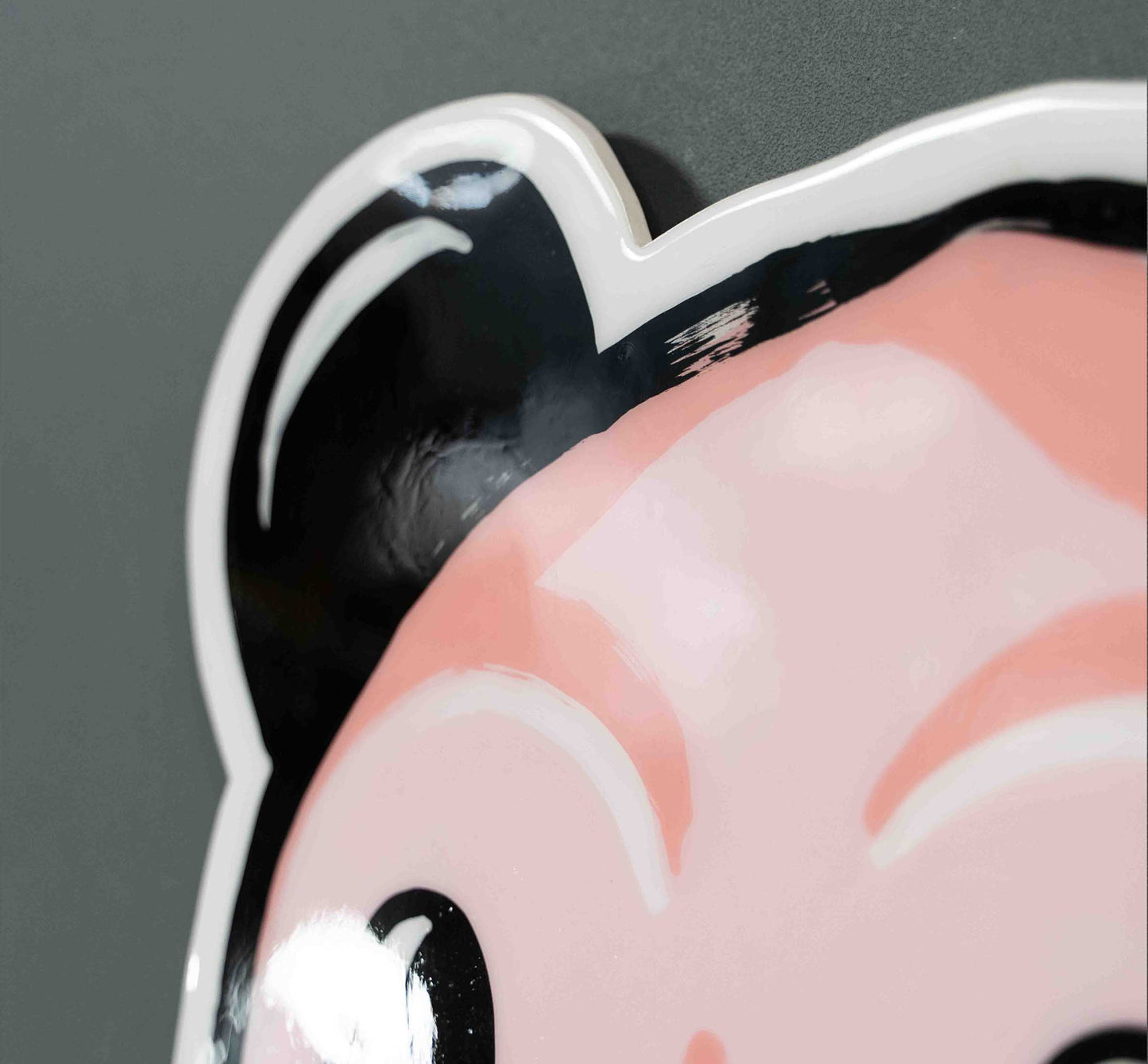 Pink Panda Skull Cut Out