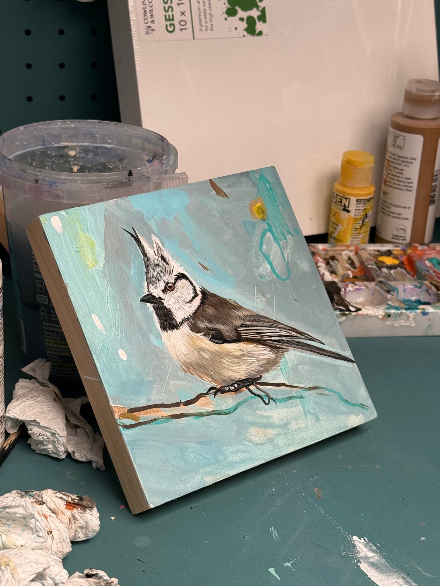 Crested Tit - Original Painting