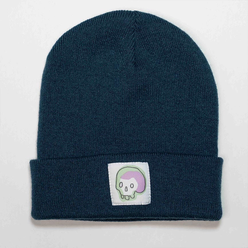 SKULL - Midnight Blue Beanie