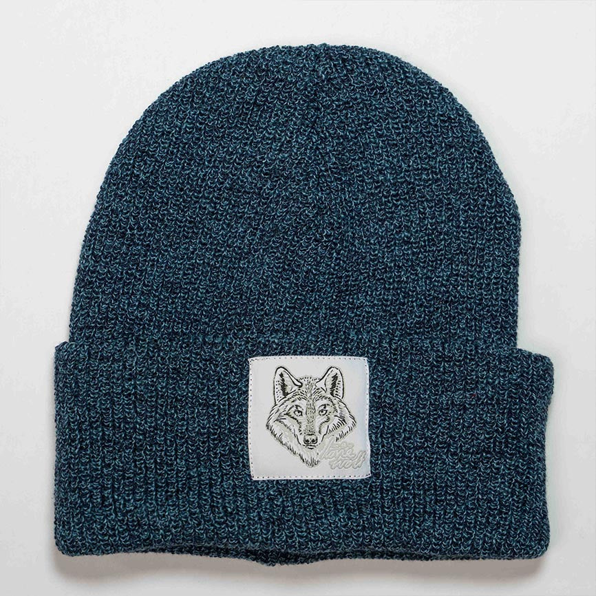 Lone Wolf - Speckled Petrol Beanie