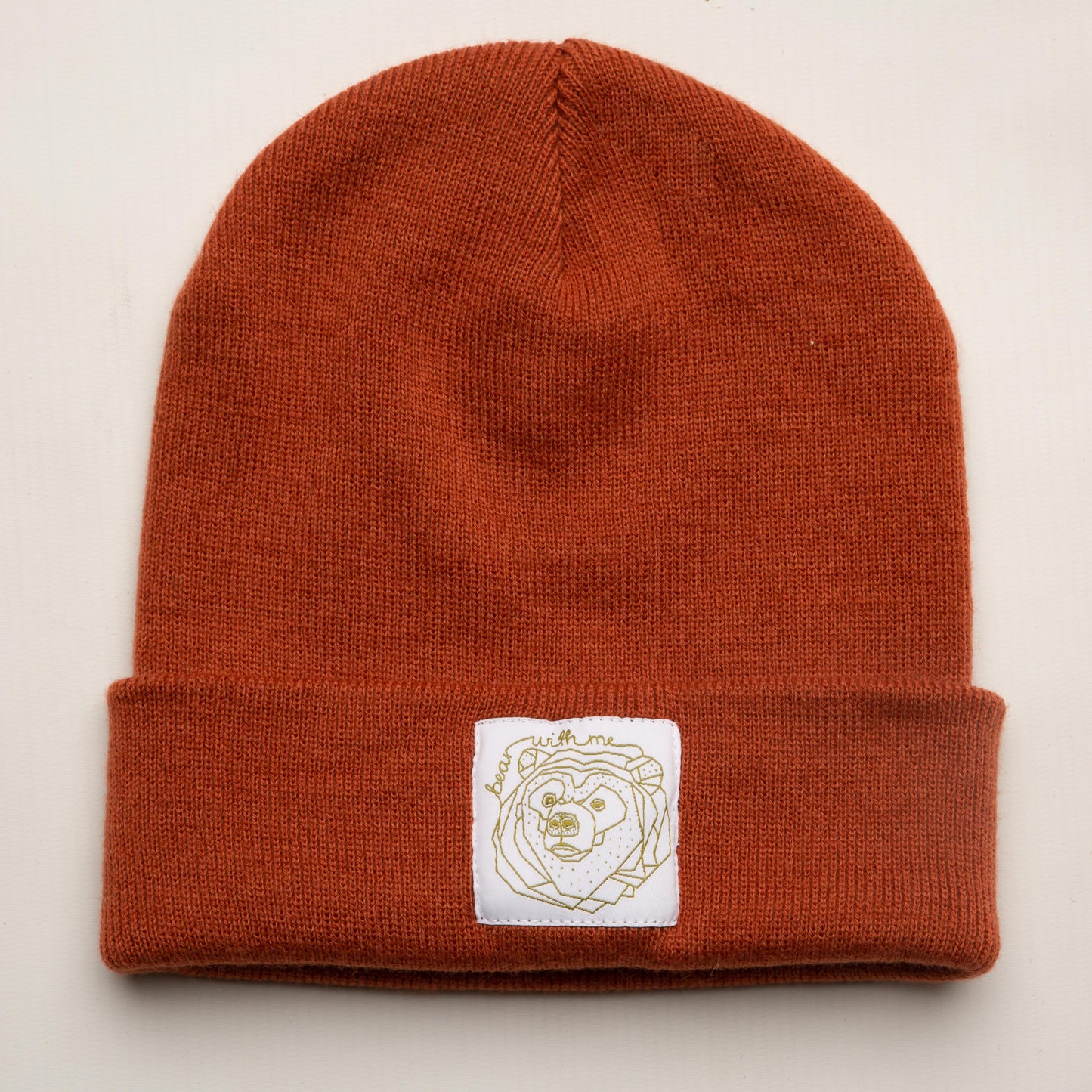 Bear With Me -  Rust Red Beanie