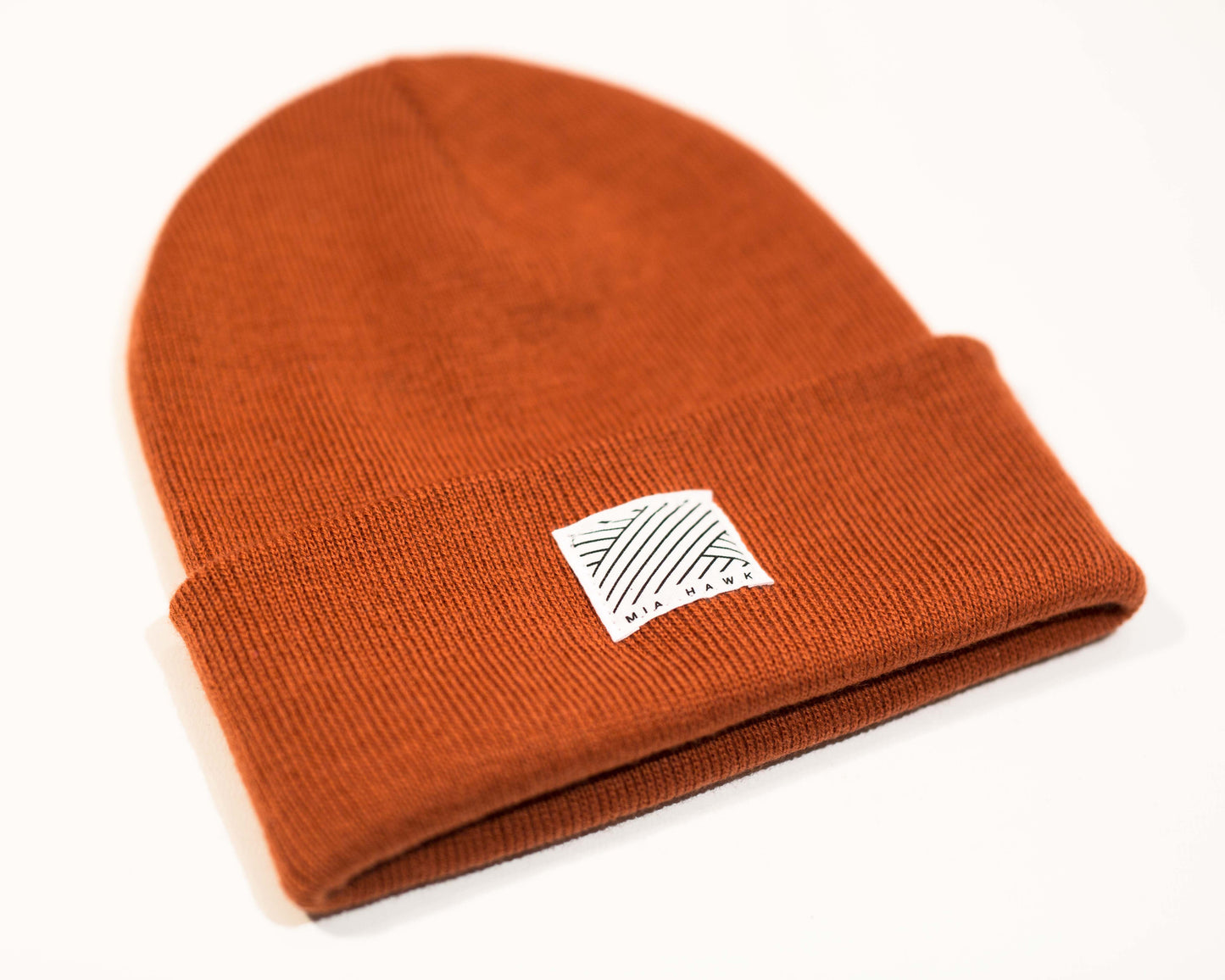 Intertwined Rust Red Beanie