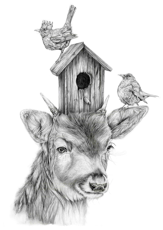 "Blackbird King" Archival Quality Giclee print
