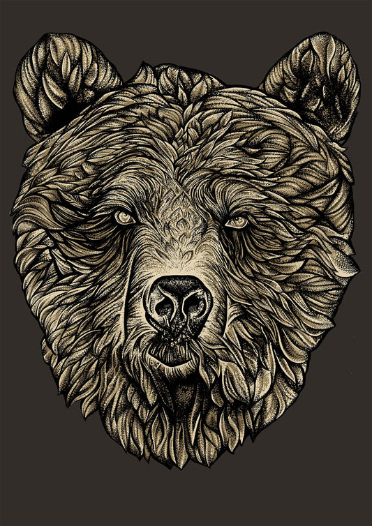 Bear A4 print