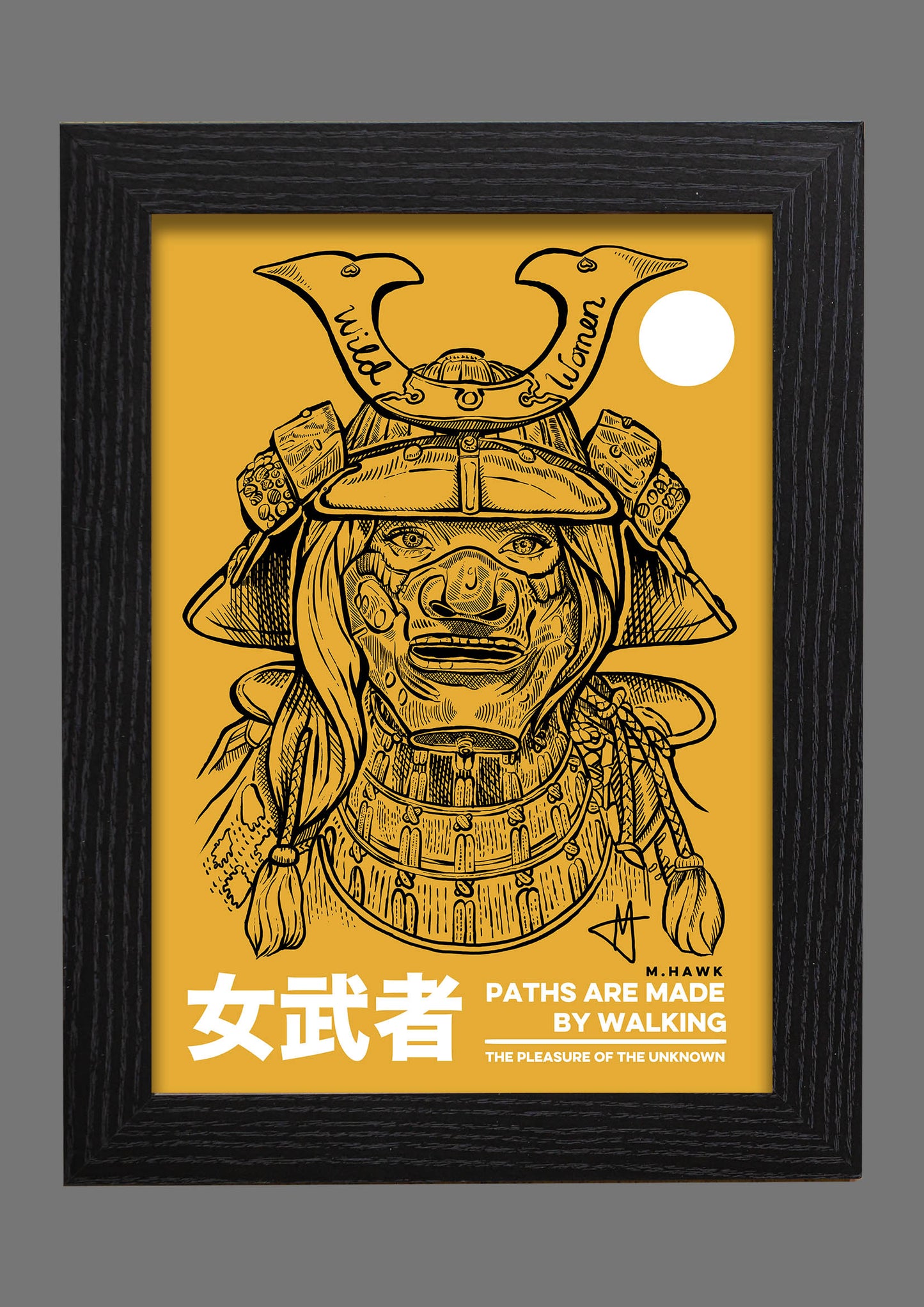 Samurai Wild Women A4 print