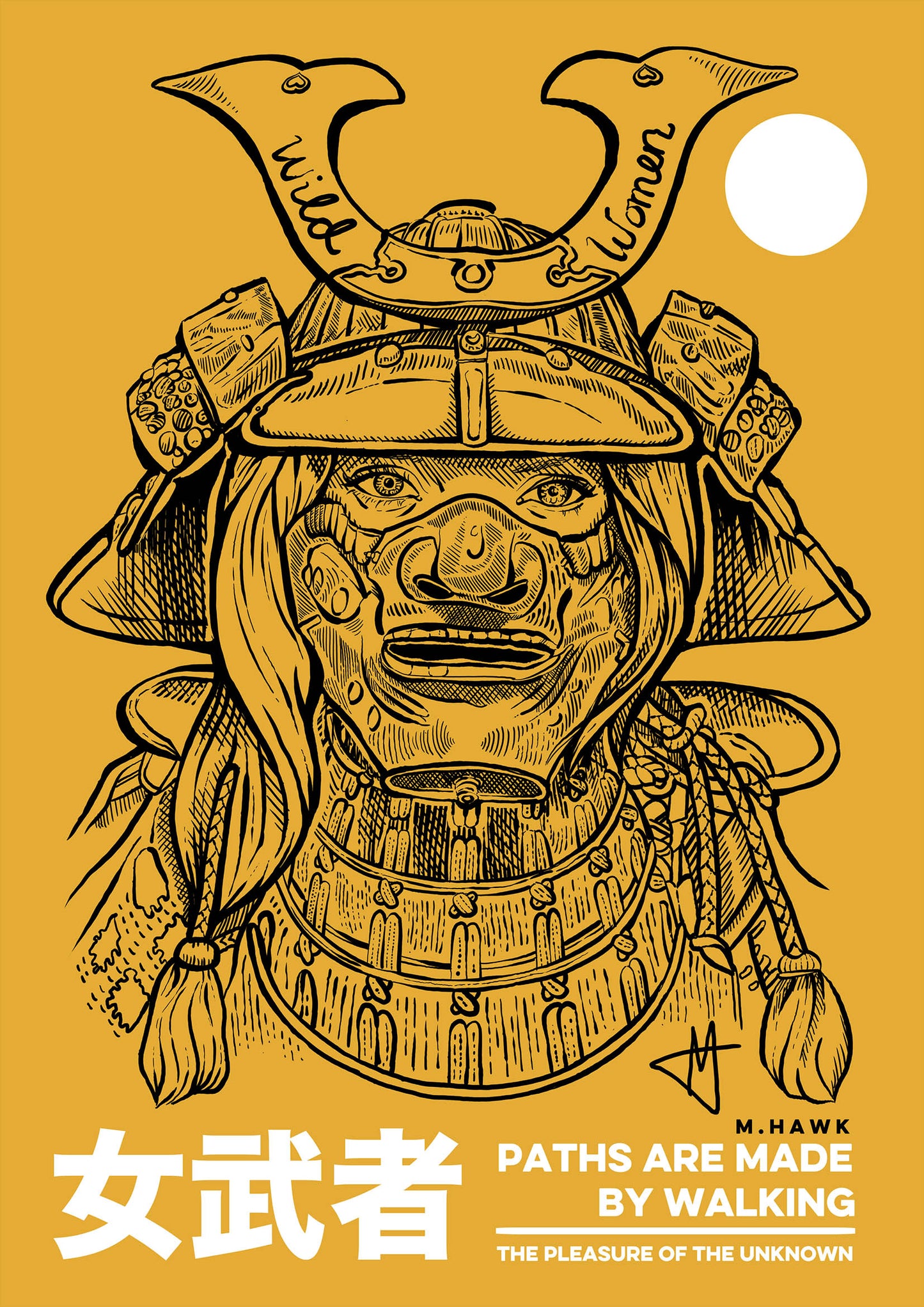 Samurai Wild Women A4 print